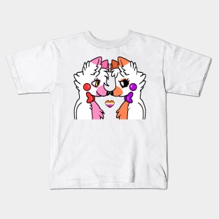 Lesbian Foxes - Mangle and Lolbit Kids T-Shirt